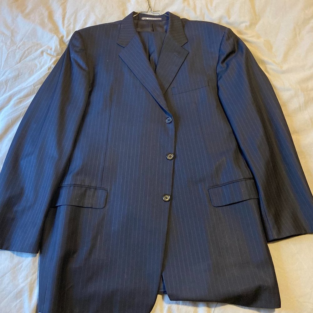 Hickey Freeman - Stripe Super 150s - Black - 3 Button